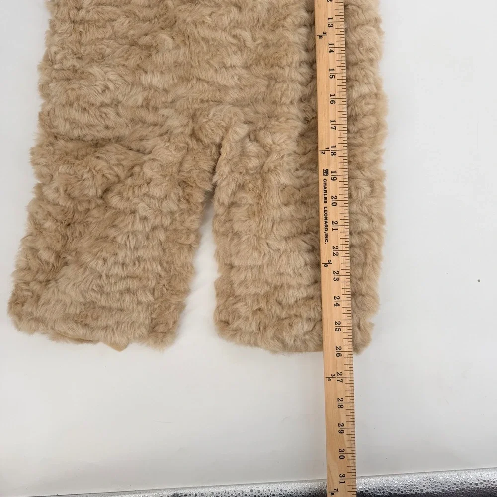 Pottery Barn Kids Puppy Costume 12-24 Months Tan Faux Fur Halloween One Piece - Picture 6 of 8